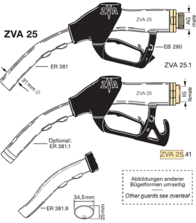 ELAFLEX HIBY 加油枪ZVA 25