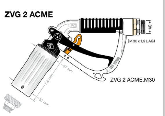 ELAFLEX HIBY加油枪液化气加油枪和配件ZVG 2 ACME